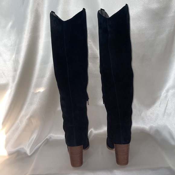 Knee High Leather Heel Boots - Picture 4 of 6